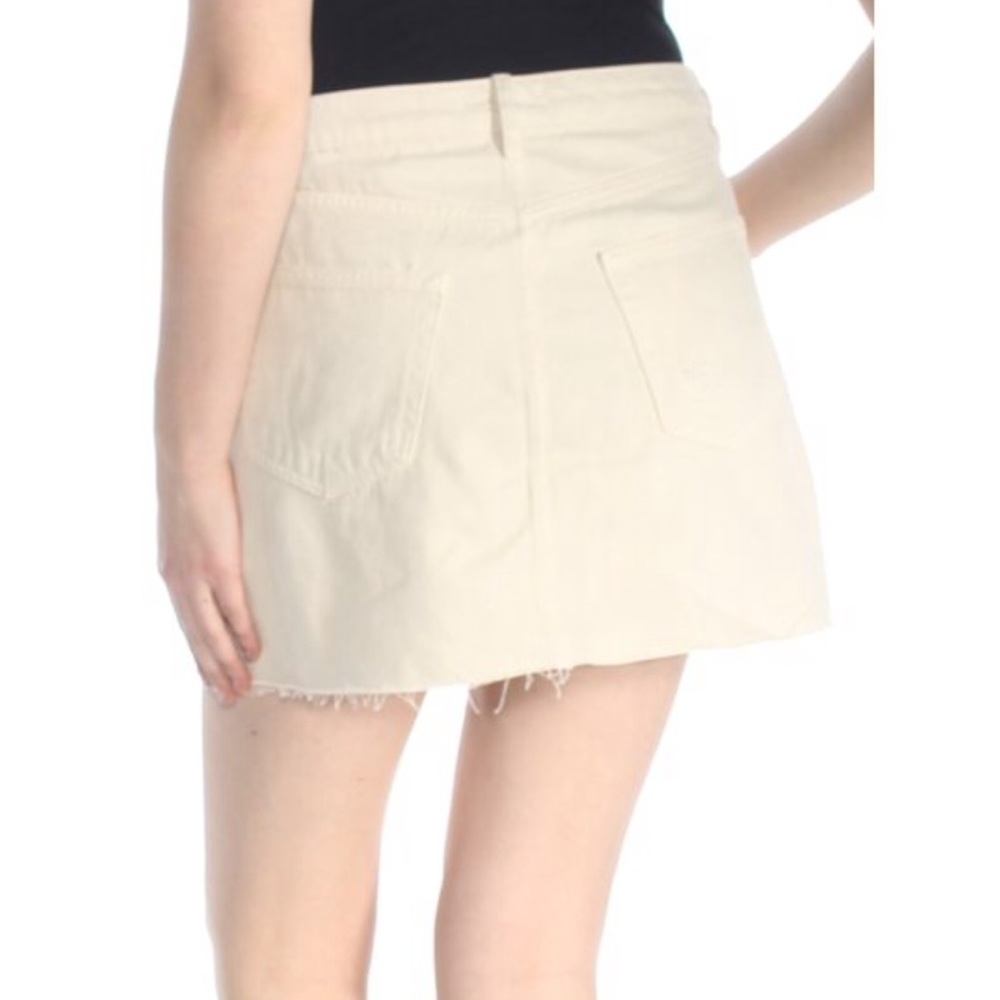 |\\\\\\Free People Cream Denim Mini Skirt - Picture 2 of 5